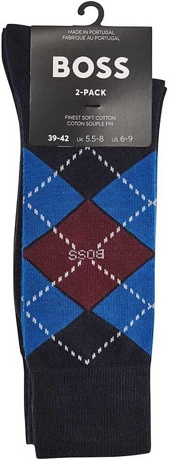 BOSS Mens 2P RS Argyle CC 10244703 01 Socks (pack of 2)