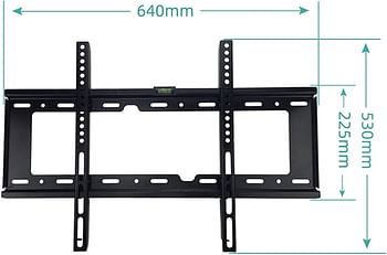 Skill Tech Skilltech fixed wall mount for 32-80 inch screen sh65f - Black