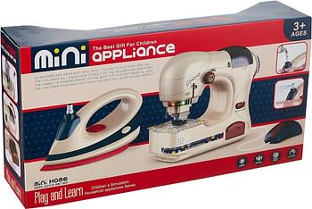 Sewing machine set 6 pieces - sound - light battery operated + 3 years large size