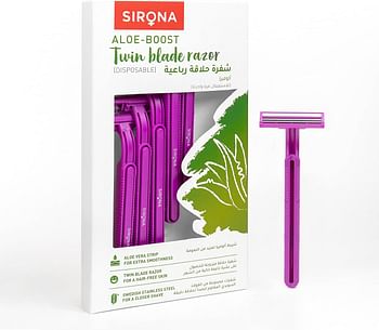 Sirona Disposable Hair Removal Razor for Women 5-Pieces Pack