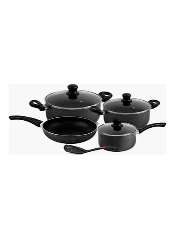 Home Box 8-Piece Non-Stick Cookware Set 13.5 X 24cm - Grey