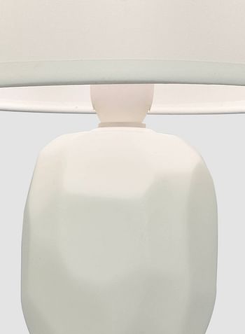 Switch Cairns Ceramic Table Lamp Unique Luxury Quality Material for the Perfect Stylish Home 16 x 33cm AT15557 - Off White