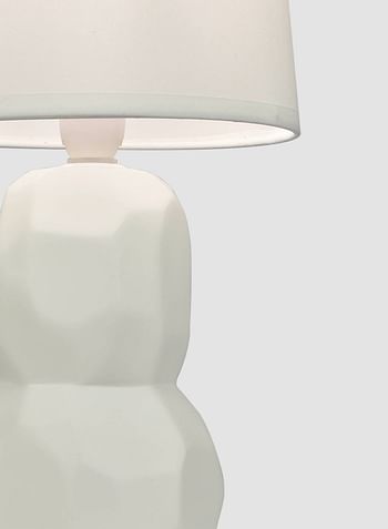 Switch Cairns Ceramic Table Lamp Unique Luxury Quality Material for the Perfect Stylish Home 16 x 33cm AT15557 - Off White