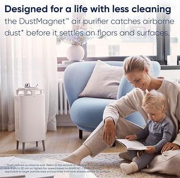 Blueair Air Purifier - DustMagnet DM-5210i Cleans Upto 1017 sqft, 232 m³/h CADR, AQI, HEPASilent Technology Removes 99.97% Pollen, Dust, Mould, Bacteria, Viruses, VOCs, Odours