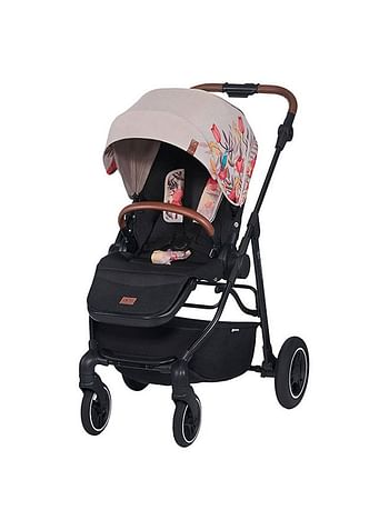 Kinderkraft Stroller Allroad Pushchair Baby Buggy Easy Folding Large Hood With Upf 50+ Two Pushing Directions All Wheels Suspension Accessories In Set - Multicolour