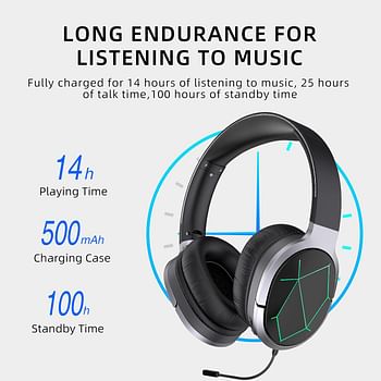 Awei A799BL Foldable Gaming Wireless Headphone - Black