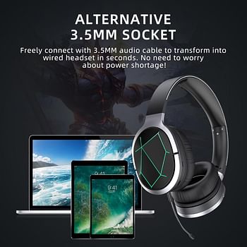 Awei A799BL Foldable Gaming Wireless Headphone - Black