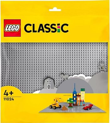 LEGO 11024 Classic Grey Baseplate, Construction Toy for Kids 48x48 Stud Building Base, Build and Display Board Set