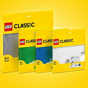 LEGO 11024 Classic Grey Baseplate, Construction Toy for Kids 48x48 Stud Building Base, Build and Display Board Set