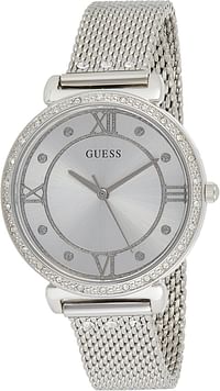 GUESS Womens Quartz Watch Analog Display and Stainless Steel Strap W1289L1