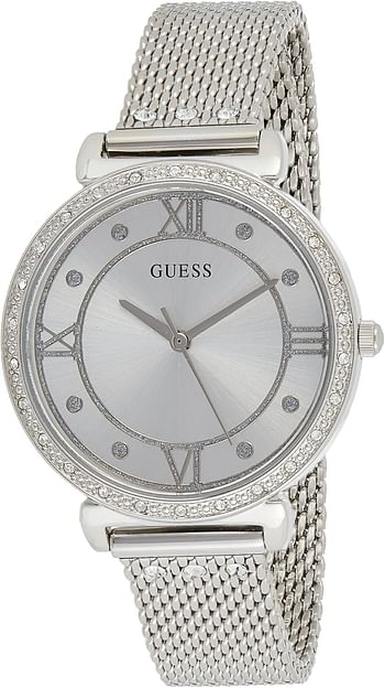 GUESS Womens Quartz Watch Analog Display and Stainless Steel Strap W1289L1