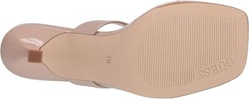 GUESS Women's Amzie Heeled Sandal 38 EU Beige