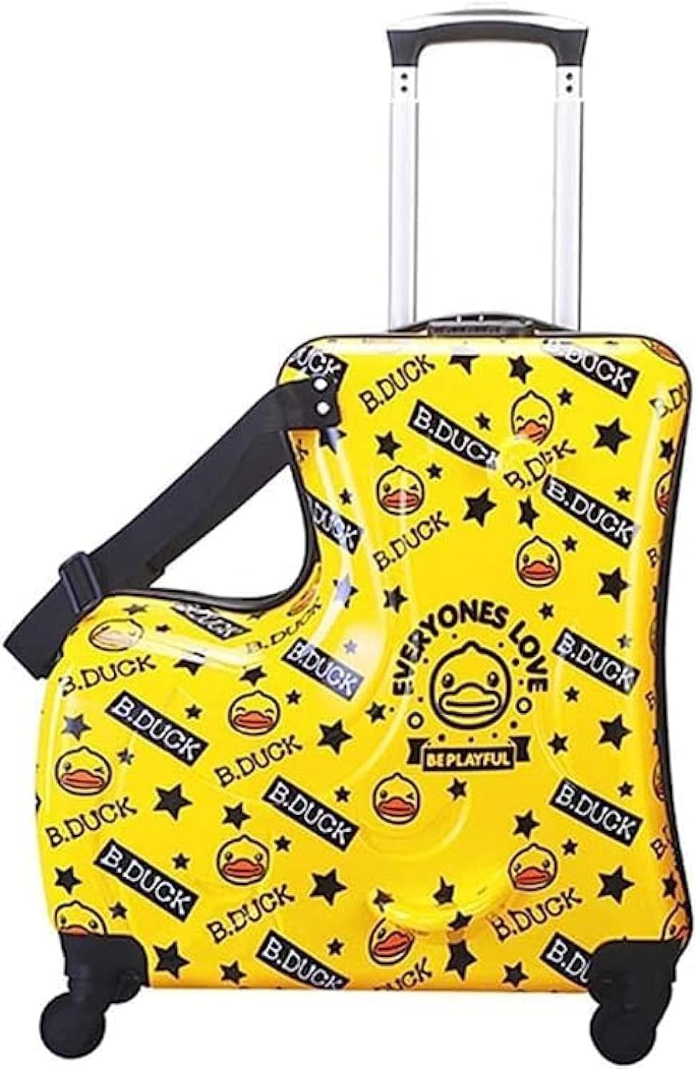 reko Durable Kids' Luggage - Perfect for Your Little Explorer (Yellow Duck, 20 inches)-Travel in Style - keep travell fun for your kids