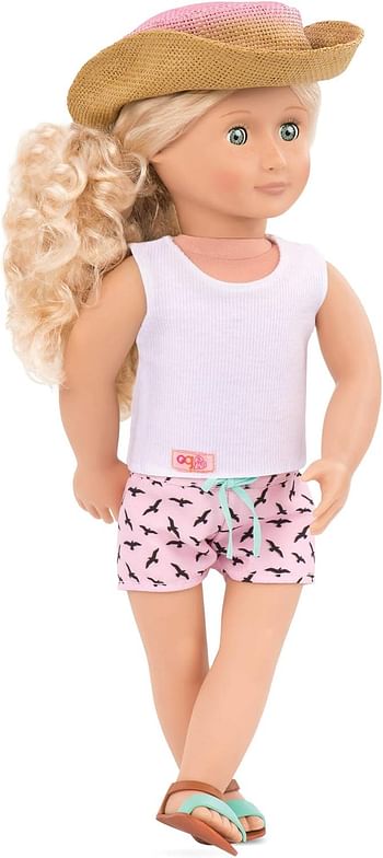 Our Generation Deluxe Coral Doll With Book - 3 Years And Above, For 3 Years & Above (BD31065ATZ)