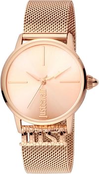 Just Cavalli Womens Quartz Watch, Analog Display and Stainless Steel Strap JC1L078M0035