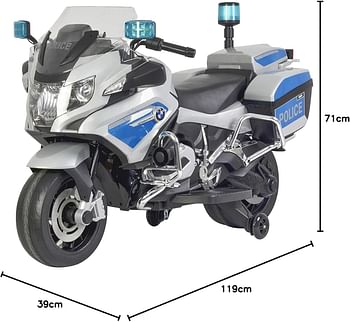 BMW 12V POLICE MOTORCYCLE 212 - SILVER