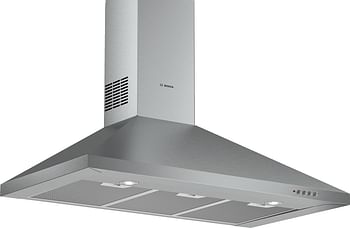 Bosch Series | 2 Wall-mounted cooker hood Pyramidal Chimney Hood, 90 cm Stainless Steel - DWP94CC50M