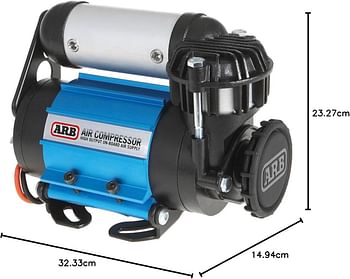 Arb Ckmta12 '12V' On-Board Twin High Performance Air Compressor, Ideal For Lockers Locking Differentials, Tire Inflator, Horn, Tools And Pneumatic Tools