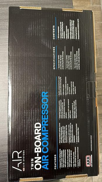 Arb Ckmta12 '12V' On-Board Twin High Performance Air Compressor, Ideal For Lockers Locking Differentials, Tire Inflator, Horn, Tools And Pneumatic Tools