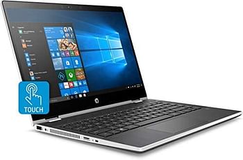 Hp Pavilion X360 Convertible 14M 2 in 1 Laptop  - 14" inch HD (1366*768) X360 Touch DIsplay - Intel Core i3 8th Gen 8130U 2.20GHz - 8GB DDR4 Ram - 256GB SSD - Intel UHD Graphics 620-  US Keyboard - USB type C -  win 11 Home - Silver