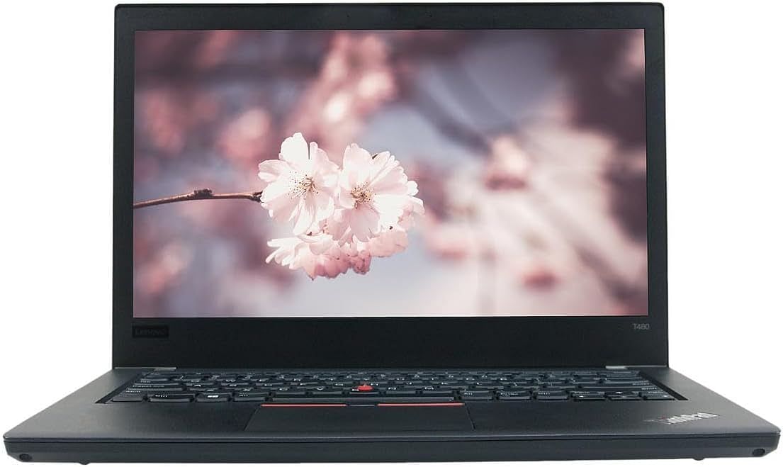 Lenovo ThinkPad T480 Renewed Business Laptop | intel Core i5-8th Gen. CPU | 16GB RAM | 256GB SSD | Windows 10 Pro. | 14.1 inch Non-Touch | RENEWED - Black