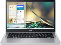 Acer Aspire Lite NB 13th Gen Intel Core i3-N300 Octa Cores Upto 3.8GHz/8GB DDR5 RAM/512GB SSD/Intel UHD Graphics/14"WUXGA/Win 11 Home/Silver