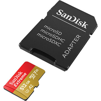 SanDisk Micro SD Extreme Memory Card 190MB/S 512GB With Adapter