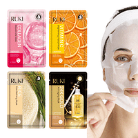 RUKI Face Sheet Mask, Pack of 4 Pcs Facial Mask Pack Moisturizing Face Mask For Skin Care