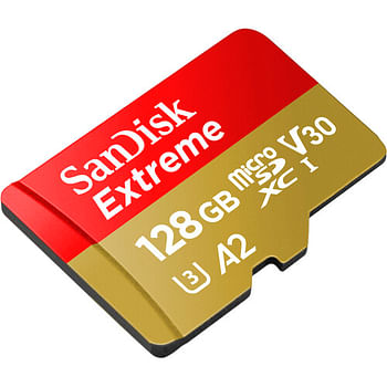 SanDisk Micro SD Extreme Memory Card With Adapter 190MB/S 128GB