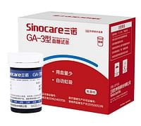 SINOCARE Test Strips for GA-3 (50 pcs strips and 50 pcs lancets)