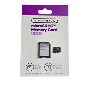 Infinitive Memory Card Micro SD With Adapter 16GB