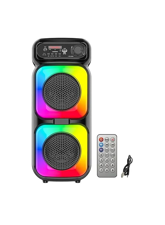 Bluetooth Portable Outdoor Double 4 inch Wireless Karaoke Party Speaker