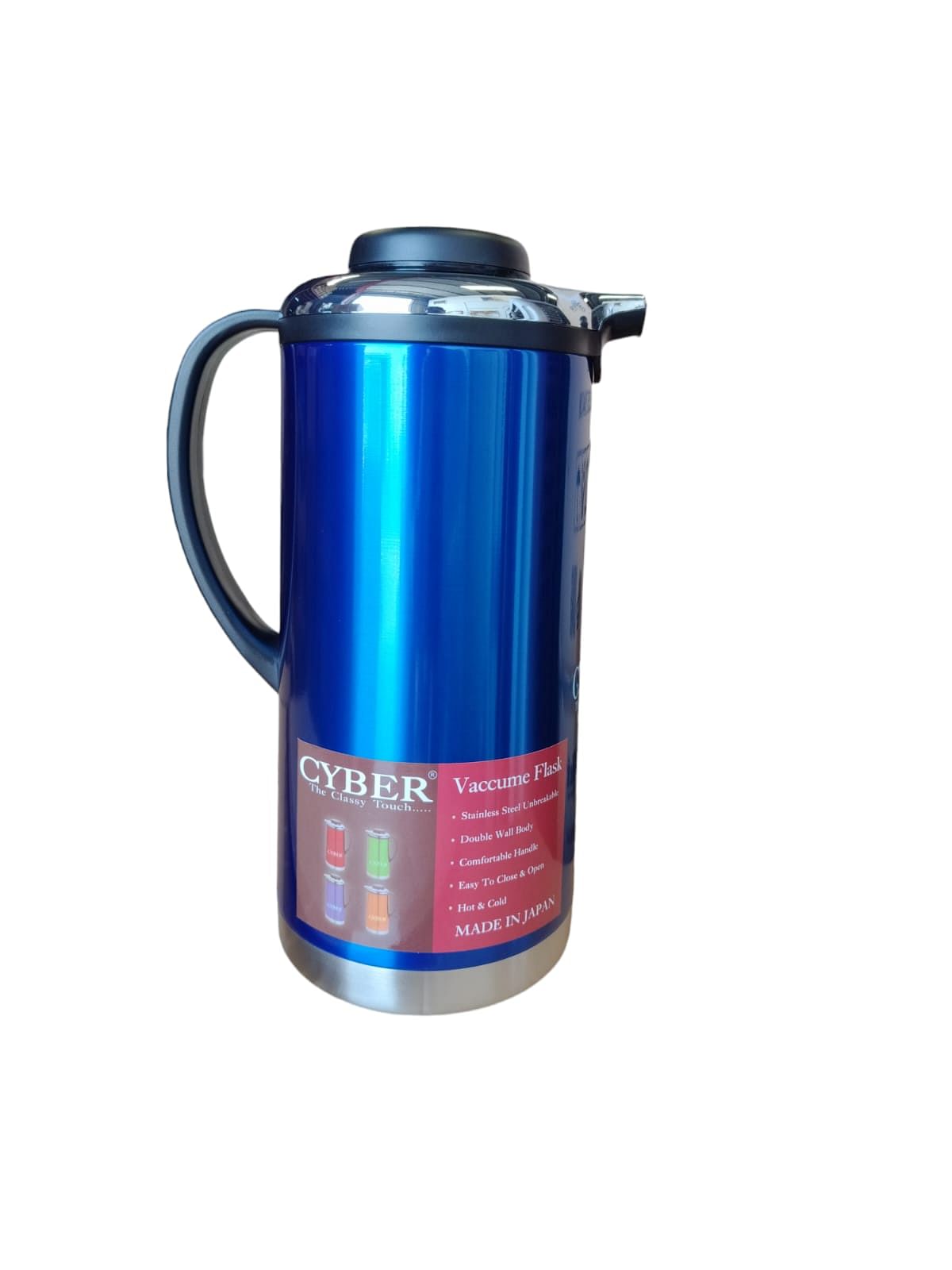 Cyber Stainless Steel vacuum Flask, 2.0 Ltr - Blue