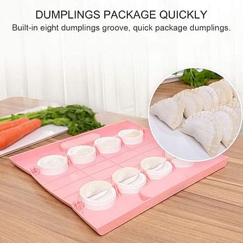 Dumpling Maker Multifunction Press Weapons Dough Cutter Pie Ravioli Dumpling Mould Manual Pinch Dumpling Cake Mold Maker Environmentally Friendly Pastry Tools Pink