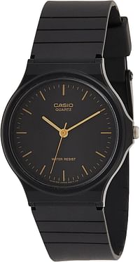 Casio Men's Black Dial Resin Analog Watch MQ-24-1ELDF