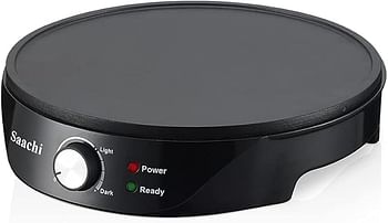 Saachi Crepe Maker 1000 Watt NL-CM-1863 - Black