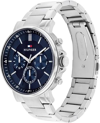 Tommy Hilfiger Men's Analog Watch 1710588 - Silver