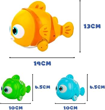 UKR Magnetic Electric Fishing Game Toy Set for Kids 7 Pc Clownfish Fishing With One Magnetic Fishing Rod Fun Fishing Toys for Toddlers and Kids Colorful Fish Toy for Boys & Girls