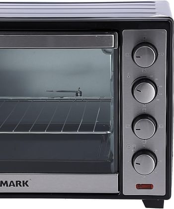 Olsenmark Electric Oven with Convection and Rotisserie 47L - 4 Stage for Heating and Rotisserie - 60 Minute Timer with Bell - 2000W Powerful Motor - Auto Shut Off