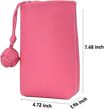 Small Cell Phone Crossbody for Women with Organizer Pouch Crossbody Cellphone Wallet Pouch - Pink