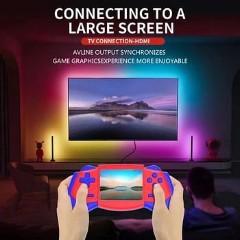 New S3 Portable Handheld Gaming Console with TV Connect Feature 𝗩𝗲𝗿𝘀𝗮𝘁𝗶𝗹𝗲 𝗚𝗮𝗺𝗲 𝗖𝗼𝗻𝘀𝗼𝗹𝗲 𝗘𝗿𝗴𝗼𝗻𝗼𝗺𝗶𝗰 𝗗𝗲𝘀𝗶𝗴𝗻 𝗟𝗼𝗻𝗴-𝗟𝗮𝘀𝘁𝗶𝗻𝗴, 𝗨𝗽𝗴𝗿𝗮𝗱𝗲𝗮𝗯𝗹𝗲 𝗕𝗮𝘁𝘁𝗲𝗿𝘆 𝗕𝗮𝗰𝗸𝗹𝗶𝘁 𝗦𝗰𝗿𝗲𝗲𝗻 Multicolor