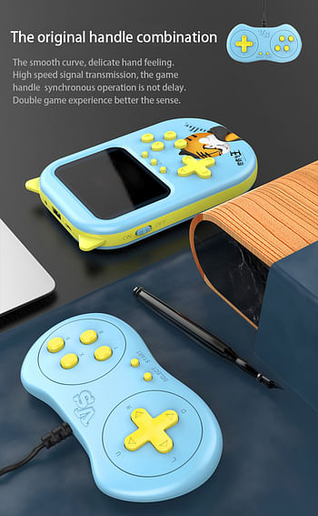 A11 Cat Ear Handheld Game Console with Power Bank Function 3.5 Inch Screen 500 in 1 Games Retro Classic Gaming Console