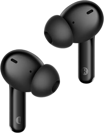 Realme Buds T110 with AI ENC for Calls, Fast Charging Bluetooth Headset - Punk Black