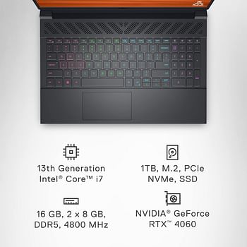 Dell 2024 Newest G15 5530 Gaming Laptop 15.6 Inch FHD (1920x1080) Display Intel 14-Core i7-13650HX NVIDIA GeForce RTX 4060 8GB GDDR6 Wi-Fi 6 Windows 11 Pro 2TB SSD - 32GB DDR5 RAM - Dark Shadow Gray