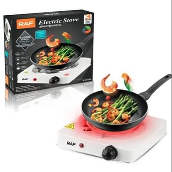 RAF Electric Stove & Portable Electric Stove & Electric Hot Plate & Open Iron Coil Single Burner 1000 Watts & RAF R8010B