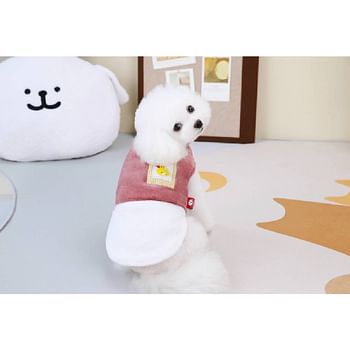 Hong Pet Patchwork Coat Small- Puce Color