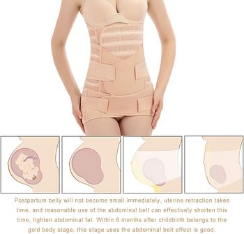 3 in 1 Postpartum Belt - Breathable Postpartum Recovery Postnatal Corset Belt after Pregnancy Maternity