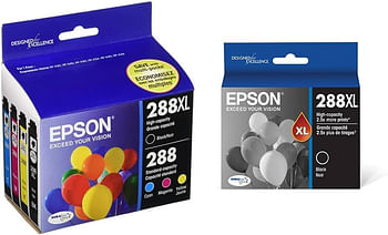 Epson 288 4 Pack Durabrite Ultra Ink Cartridge - T288xl-bcs