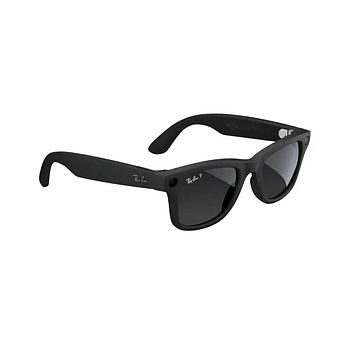 Rayban Meta Wayfarer Smart Sunglasses Matte Black Polar Gradient Graphite