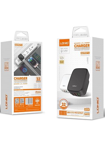 LDNIO 33W Super-Fast Charging Dual USB-A & PD Charger